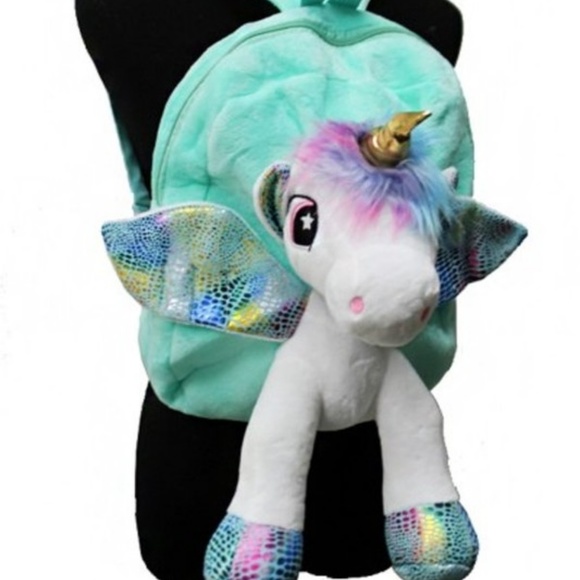 Plush Unicorn Backpack Many Colors - Picture 8 of 8